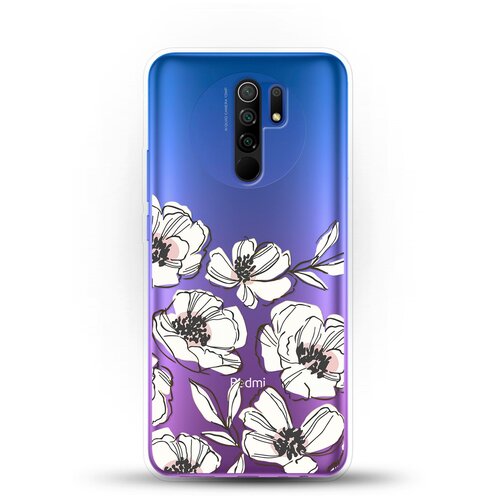 фото Силиконовый чехол цветы на xiaomi redmi 9 andy & paul