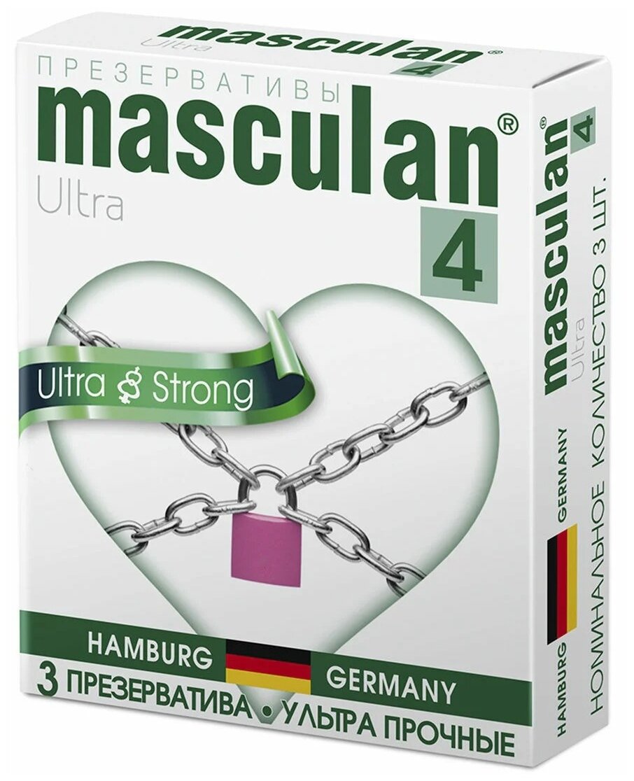 Презервативы masculan 4 Ultra Strong, 3 шт.