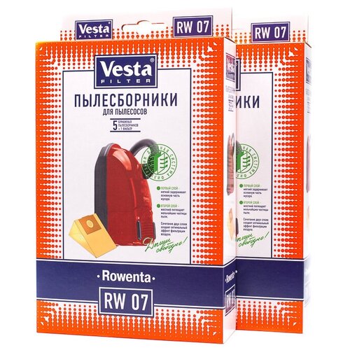 vesta filter rw 04 s xl pack комплект пылесборников 8 шт 4 фильтра Vesta filter RW 07 Xl-Pack комплект пылесборников, 10 шт