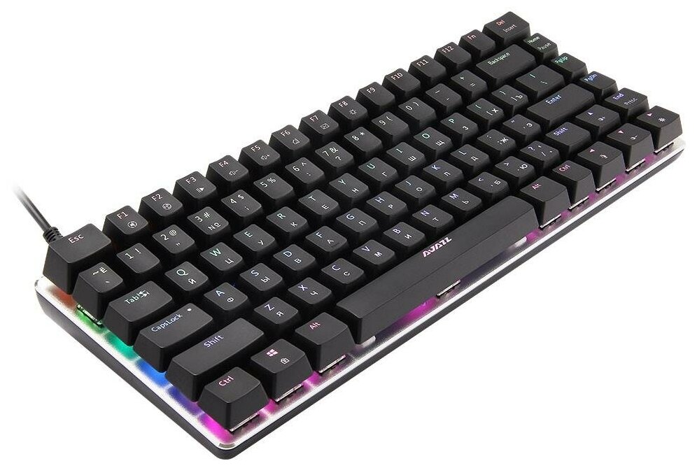 Механическая клавиатура Ajazz AK33 RGB черная, Blue switch, английская раскладка