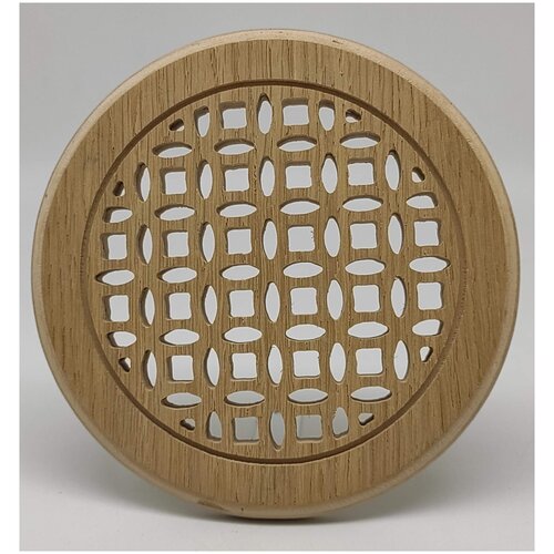 Решетка декоративная деревянная круглая на магнитах Пересвет К-35 d100мм