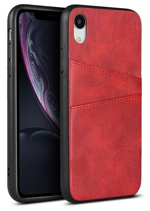 Чехол силиконовый для iPhone X/XS, DU DU, красный