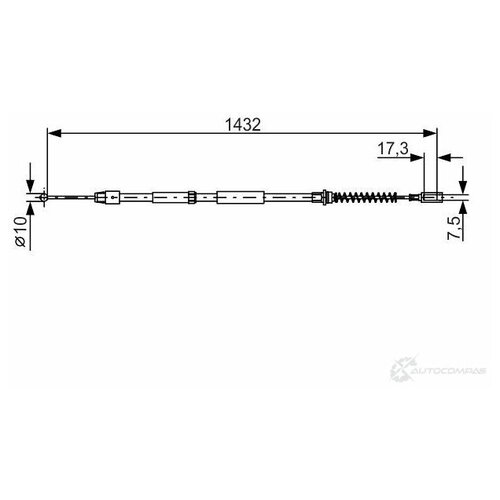 Bosch BOSCH Трос ручного тормоза BOSCH 1987482034