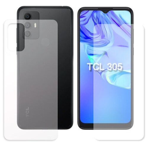 Гидрогелевая пленка LuxCase для TCL 305 0.14mm Transparent Front and Back 90593 защитная гидрогелевая пленка luxcase для tcl 305 на заднюю поверхность глянцевая