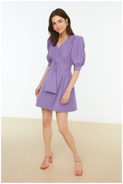 Платье TRENDYOL, размер 44, фиолетовый