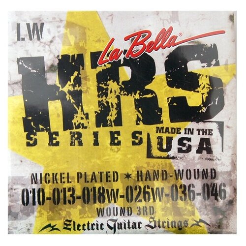 Струны для электрогитары LA BELLA HRS-LW Hard Rockin Steel