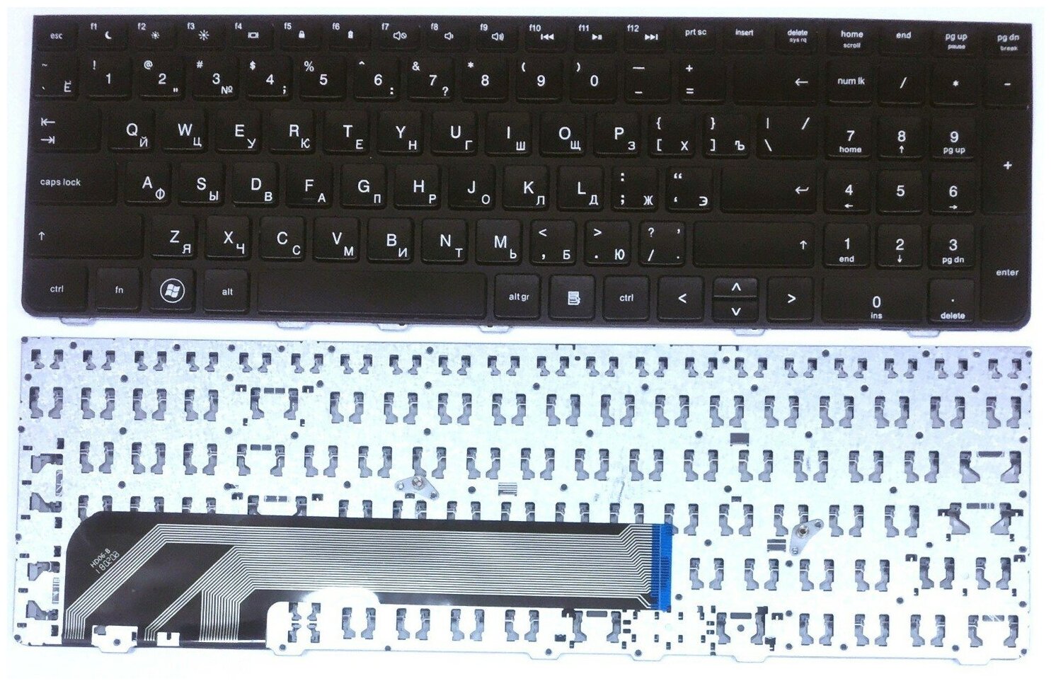 Клавиатура для ноутбука HP 6037B0056601 черная