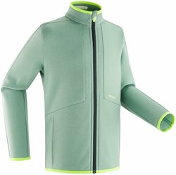 Куртка нижняя лыжная детская зеленая 900, размер: 8 лет (125-132 см), цвет: Серо-Зелёный WEDZE Х Decathlon