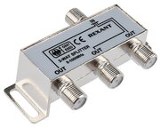 Антенный сплиттер/делитель ТВ-сигнала REXANT на 3 выхода под F-разъемы, 5-1000 МГц
