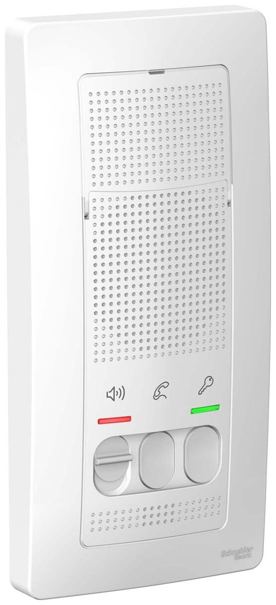 Домофон Systeme Electric Blanca, переговорное устройство, без трубки, цвет белый. SE BLNDA000011