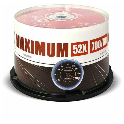 фото Оптический диск cd-r mirex 700mb, 52x, cake box, 50шт.