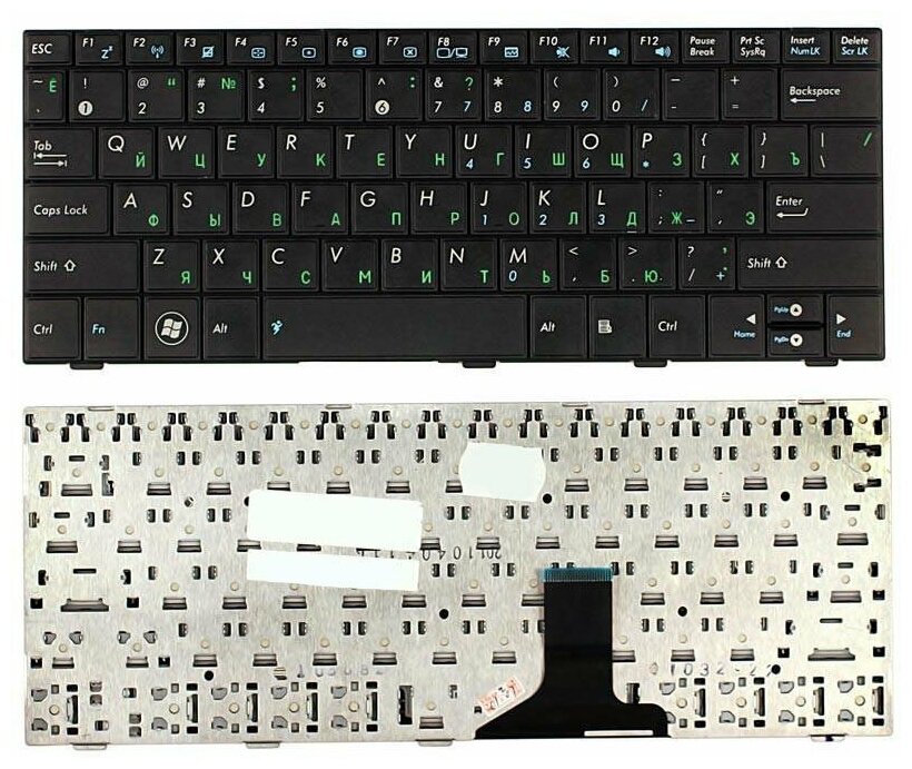 Клавиатура для ноутбука Asus EEE PC 1005HA Русская Черная версия 1 1160₽
