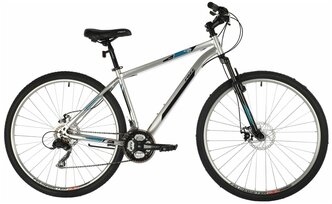 Велосипед FOXX AZTEC D 29" (2021) (Велосипед FOXX 29" AZTEC D серебристый, сталь, размер 22")