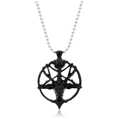 Кулон Пентаграмма Коза Чёрный/Pendant Pentagram Goat Black