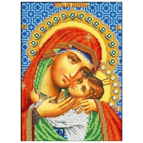 Набор для вышивания Касперовская икона Божией Матери, 19x25 см, Вышиваем бисером
