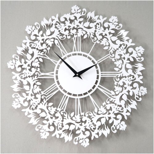 Часы настенные Jannet-clock металлические Френсис 50 см белые