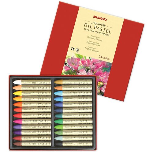 Пастель масляная Mungyo Oil Pastel Water Soluble водорастворимая 24 цвета