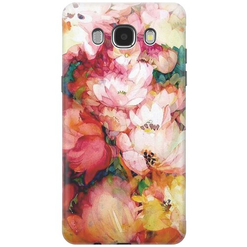 Силиконовый чехол на Samsung Galaxy J5 (2016), Самсунг Джей 5 2016 с принтом Яркие цветы