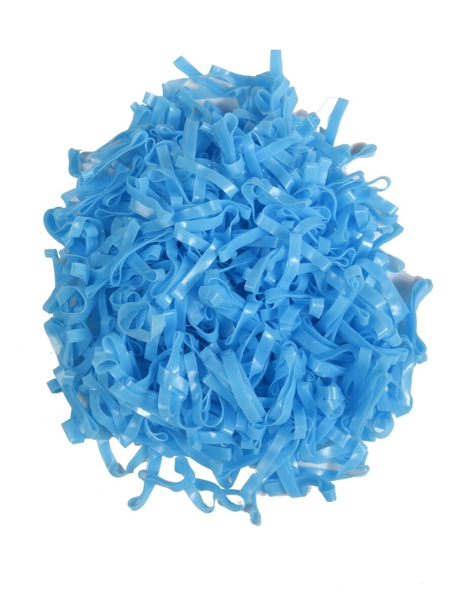 Sweethorse / Резинки для гривы 500 шт, силиконовые , голубые — фото 1