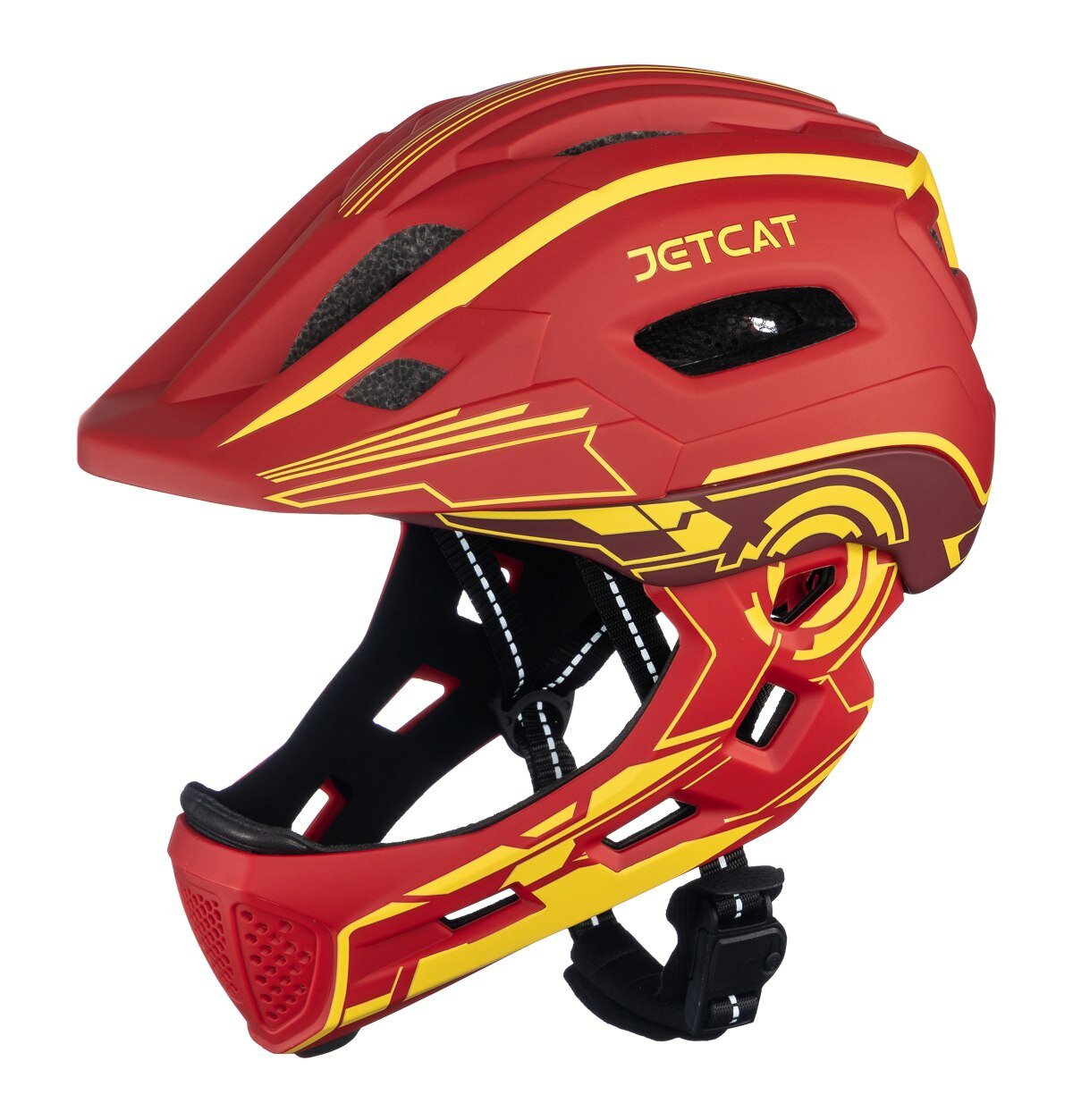 Шлем JETCAT - Start PRO - Iron MAN - размер "S" (52-56см) защитный велосипедный велошлем детский