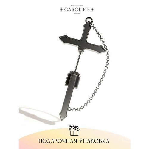 Серьги Caroline Jewelry, черный