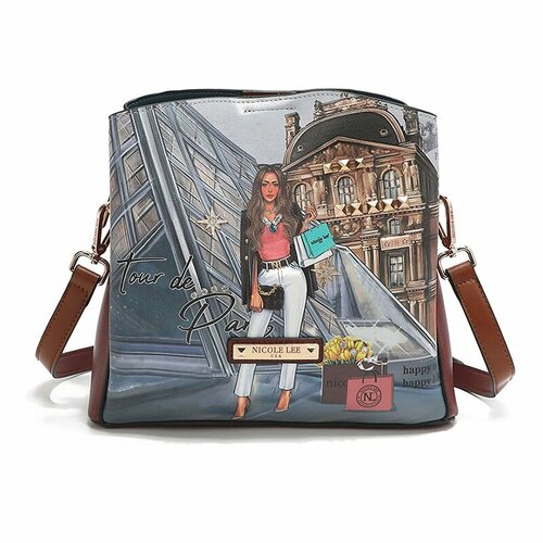 Сумка NICOLE LEE, коричневый