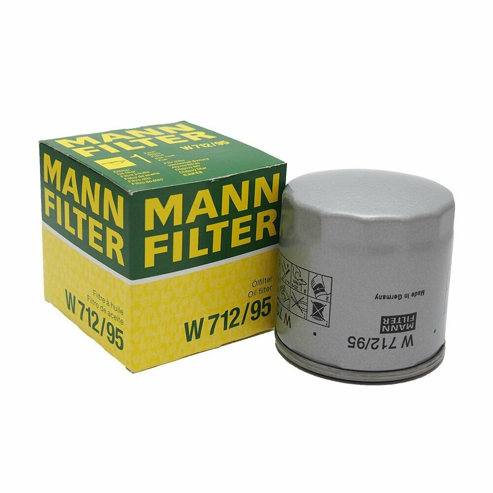 Фильтр масляный Mann W712/95, для широкого модельного ряда автомобилей