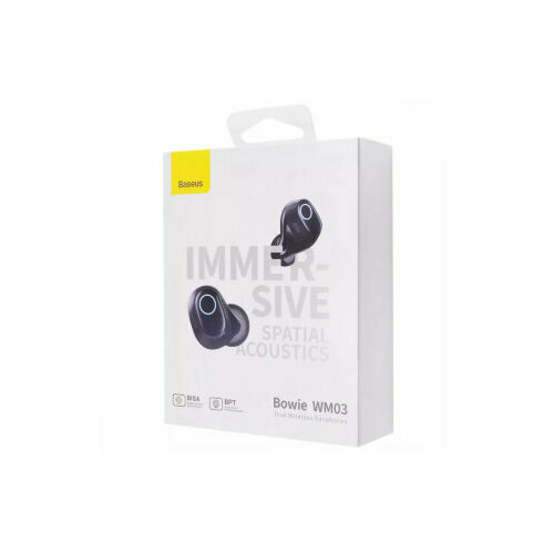 Наушники BASEUS Bowie WM03 true wireless earphones - Black (NGTW330401)