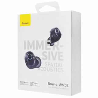 Наушники BASEUS Bowie WM03 true wireless earphones - Black (NGTW330401)