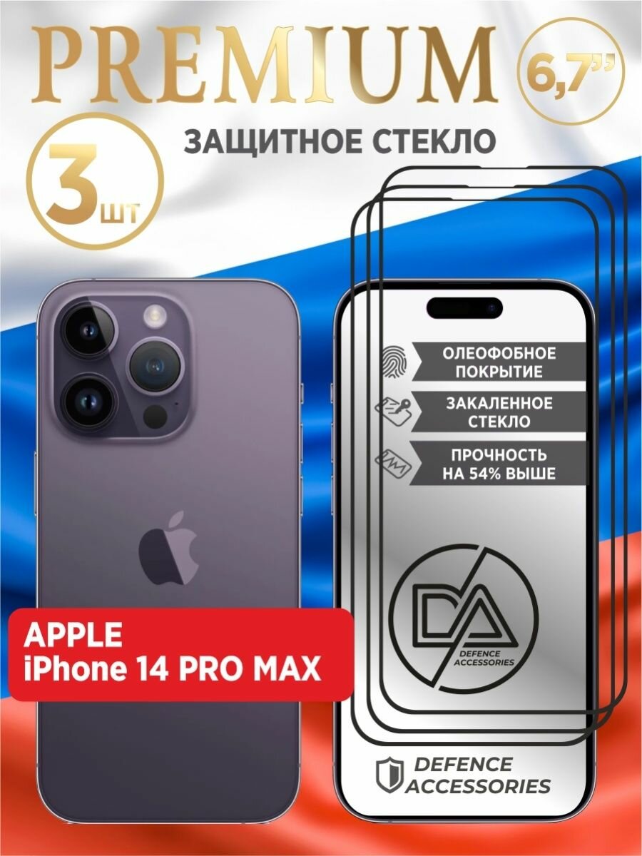 Стекло для iPhone 14 Pro Max premium