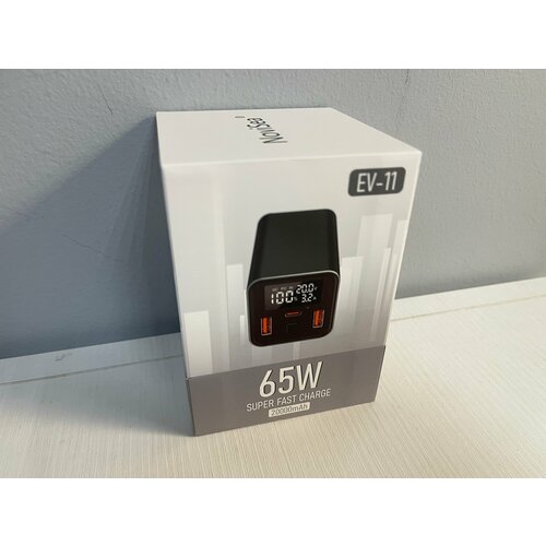NoviSea EV-11 20000mAh 65W Super Fast Charge Power bank внешний аккумулятор индикация 3400₽