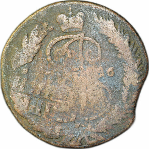 Монета 2 копейки 1766 без букв монета российская империя 2 копейки 1858