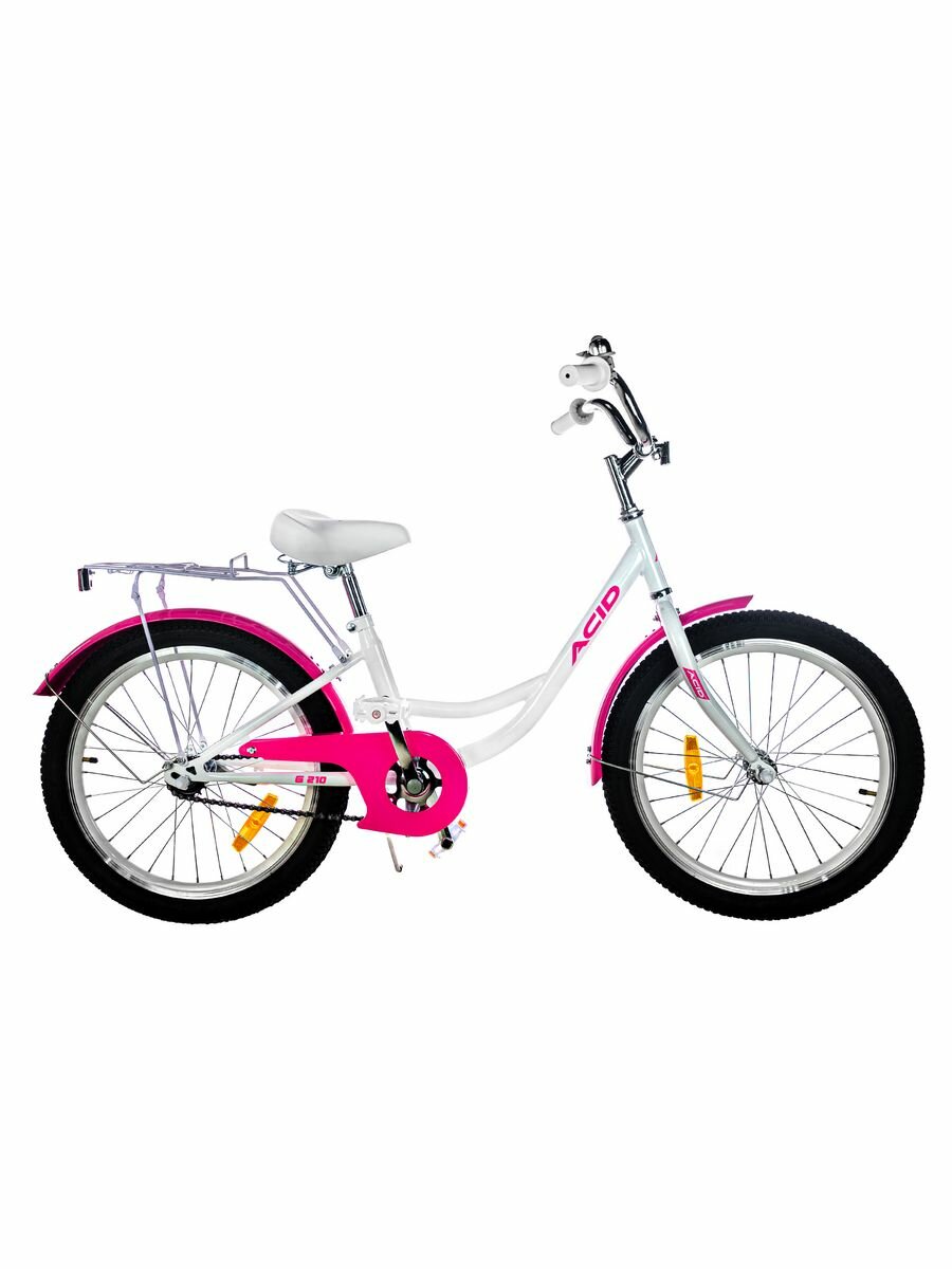фото Велосипед детский подростковый ACID G 210 20" рама 11" 2024 года бело-розовый