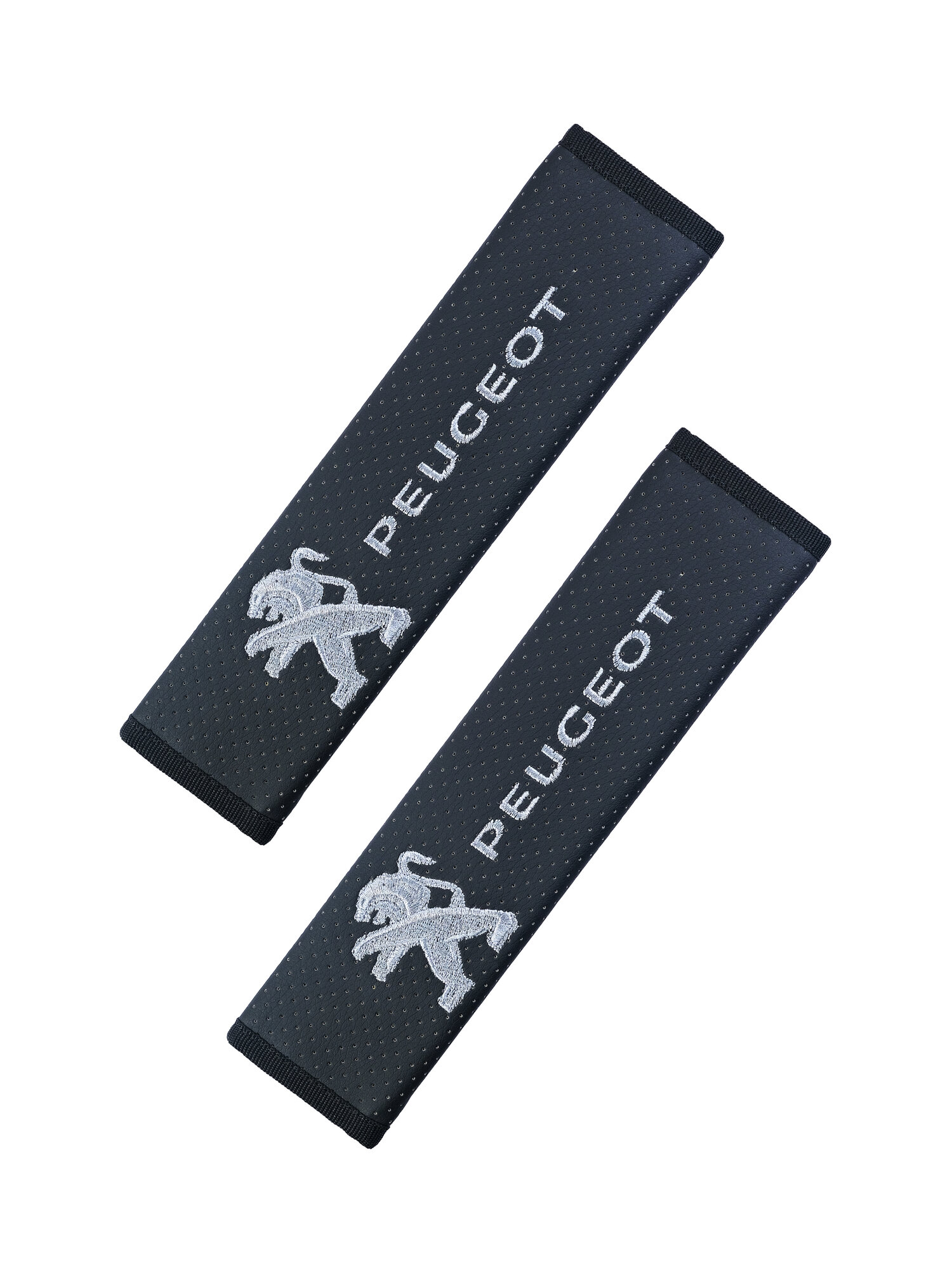 Накладки на ремень безопасности Peugeot с вышитым логотипом