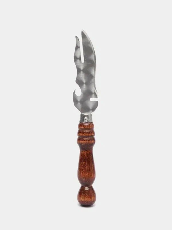 Набор: Шампура - 6 шт. рабочая часть 45см + шашлычный нож - фотография № 2