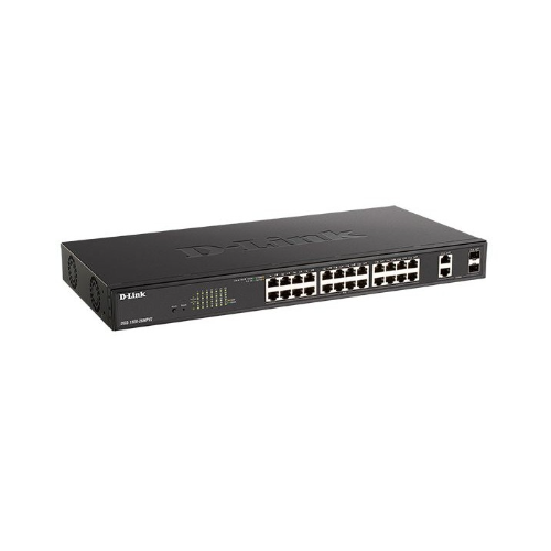 D-Link DGS-1100-26MPV2A3A L2 Smart Switch with 24 101001000Base-T ports and 2 1000Base-TSFP combo-ports 3244100₽