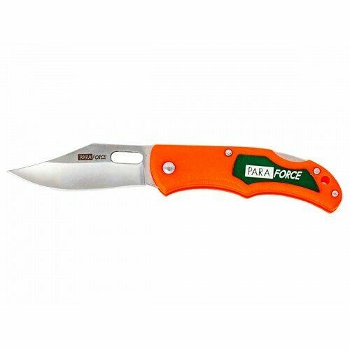 Нож складной AccuSharp ParaForce Lockback Knife, сталь 420, оранжевый нож accusharp gut hook knife разделочный сталь 420