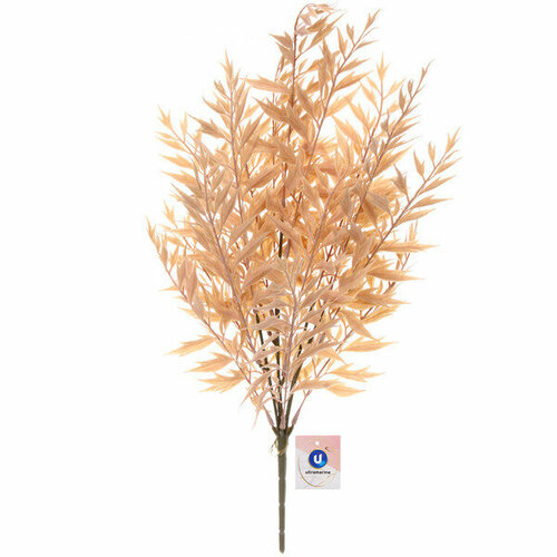 Искусственные цветы «Волшебная трава» 52см цвет оранжевый