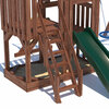 Фото #2 Деревянная детская игровая площадка CustWood Junior Color JC5 - безопасный и комфортный игровой спортивный комплекс / домик / площадка для дачи