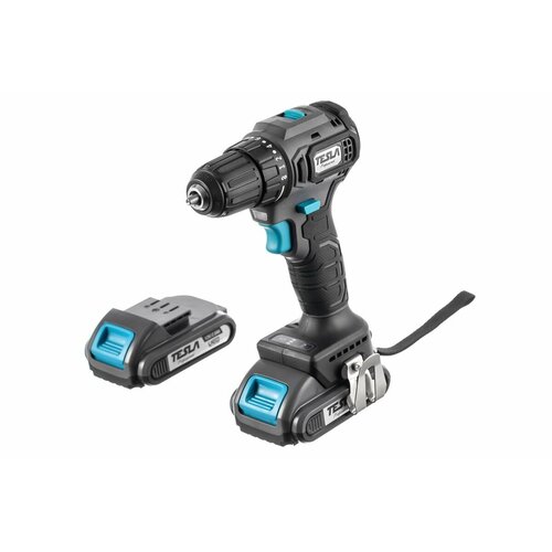 Аккумуляторная дрель TESLA TCD12BL 120В 2x2Ач 10мм 0-3500-1400обмин 43Нм зар1ч кейс 748000₽