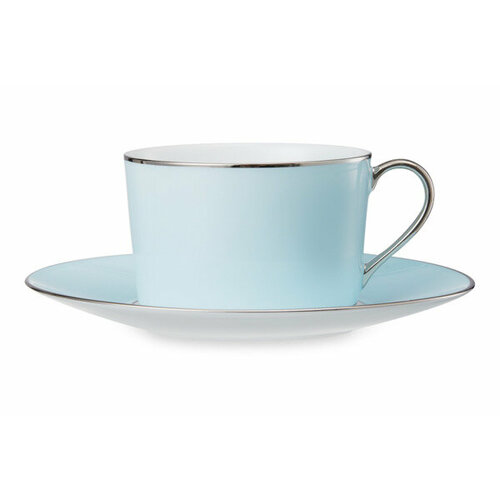 Чашка чайная с блюдцем Legle Под солнцем 250 мл фарфор нежно-голубая пк 26220₽