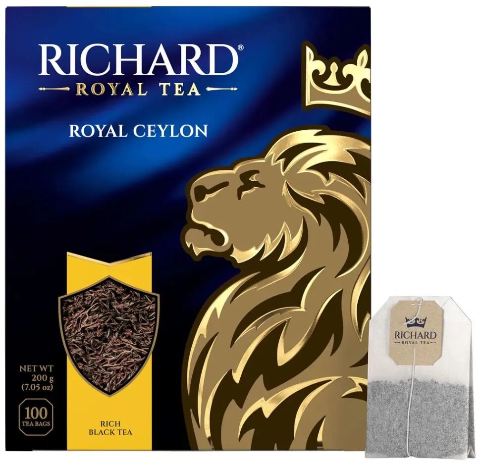 Чай черный Richard Royal Ceylon 100 пакетов