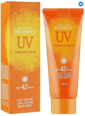 Солнцезащитный крем для лица и тела Deoproce SPF 42 РA++, 100 г