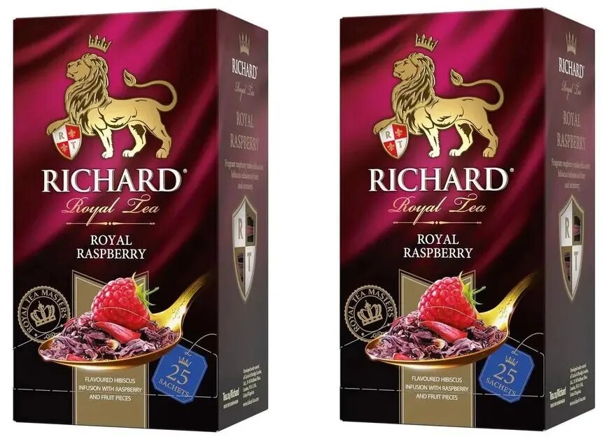 Чай фруктовый "Richard Royal Raspberry" 25 пакетиков 2 штуки