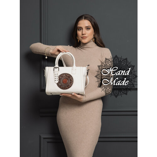 Сумка багет LUMIDA, белый