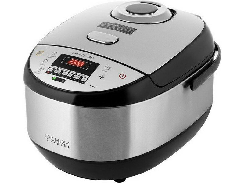 фото Мультиварка Galaxy LINE GL2648, нерж. сталь/черный