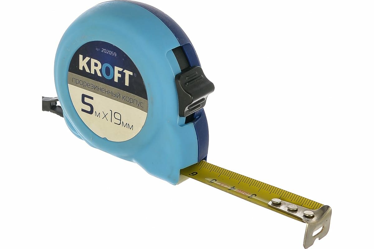 KROFT Рулетка строительная 5 м х 19 мм 202059 — фото 1