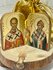 Икона Спиридон Тримифунтский и Николай Чудотворец на дереве, мале...