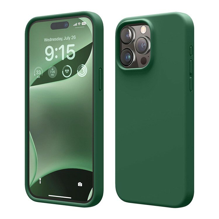 Elago силиконовый чехол для iPhone 15 Pro Max, Soft silicone (Liquid) Alpine Green