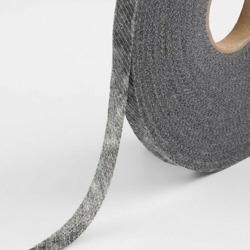 Лента клеевая нитепрошивная по косой 10 мм 100 м цвет серый 630₽